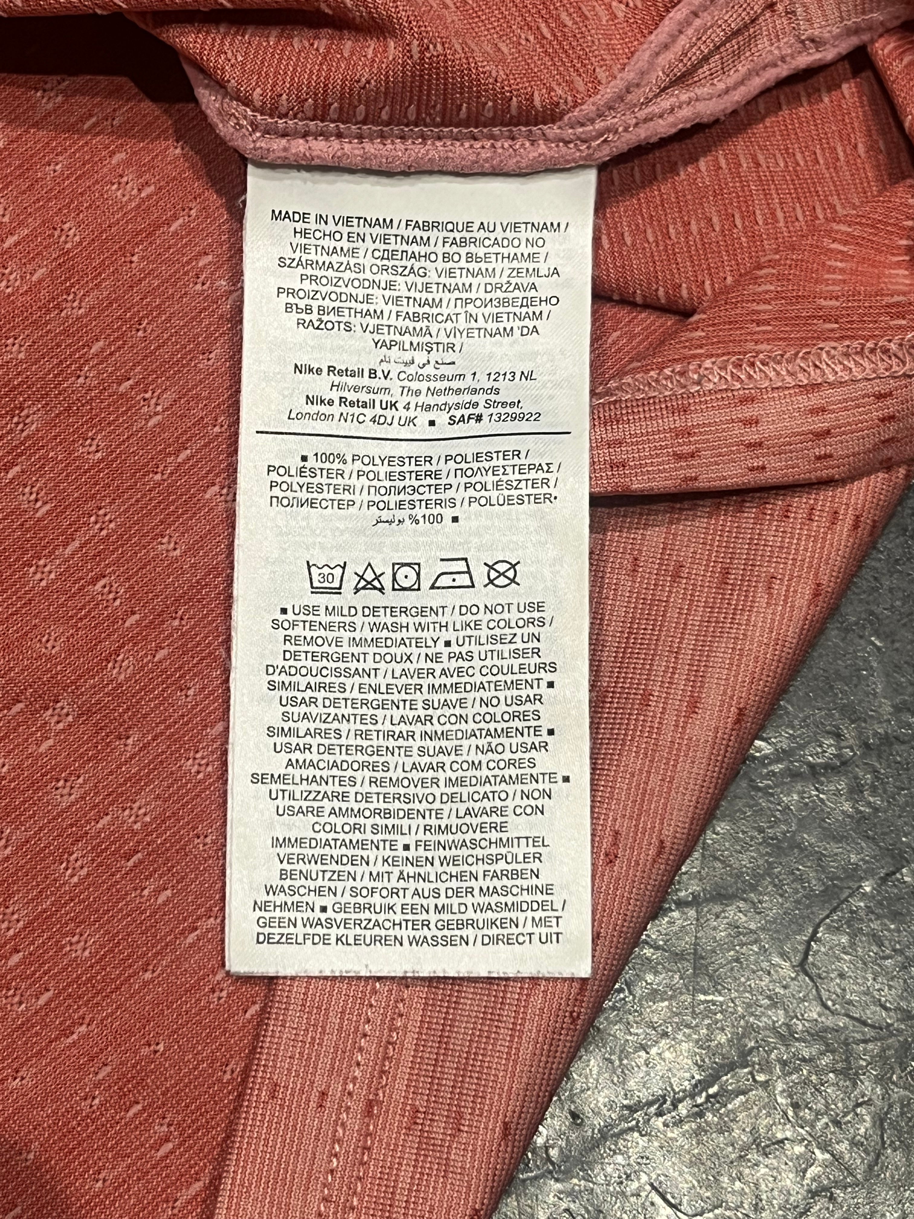 Peach Nike Dri Fit ADV Running T Shirt
