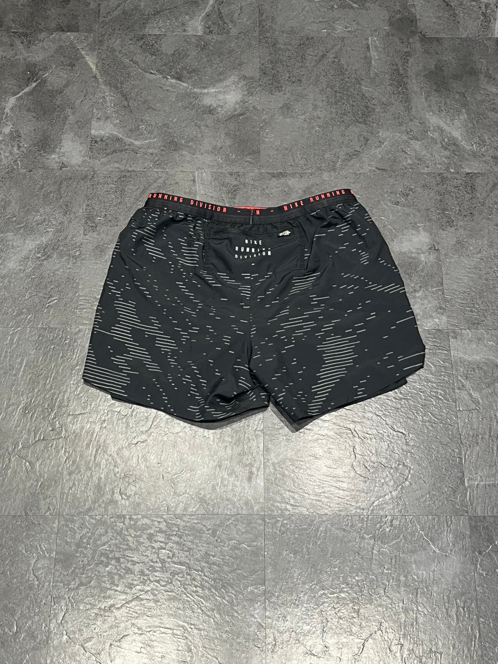 Black & Red Nike Men’s Dri Fit Running Division 2in1 Shorts