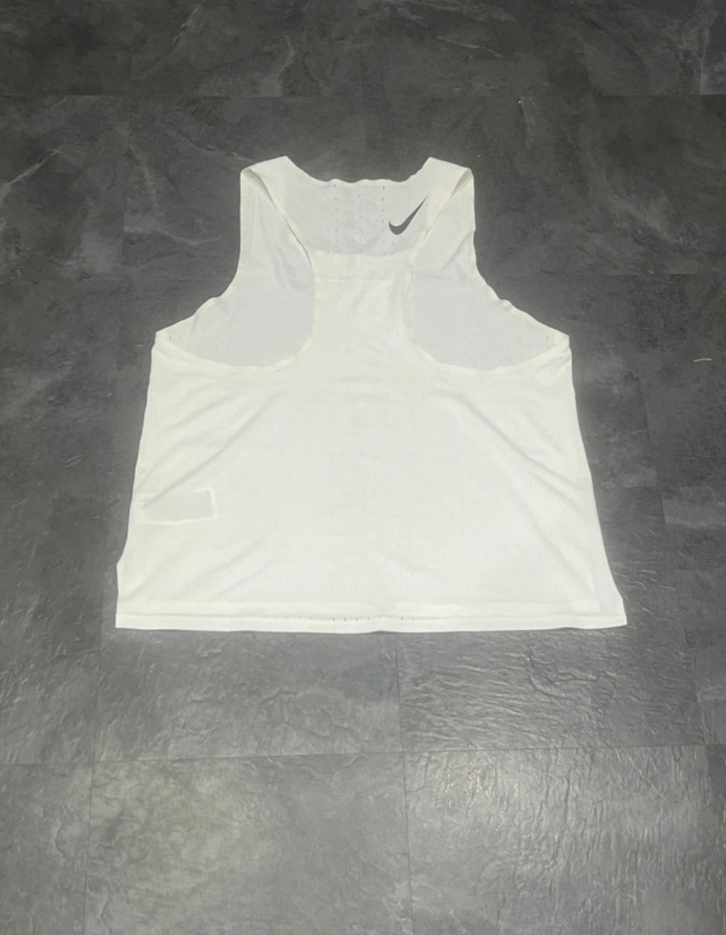 White Nike Men’s Dri Fit ADV Aeroswift Racing Singlet