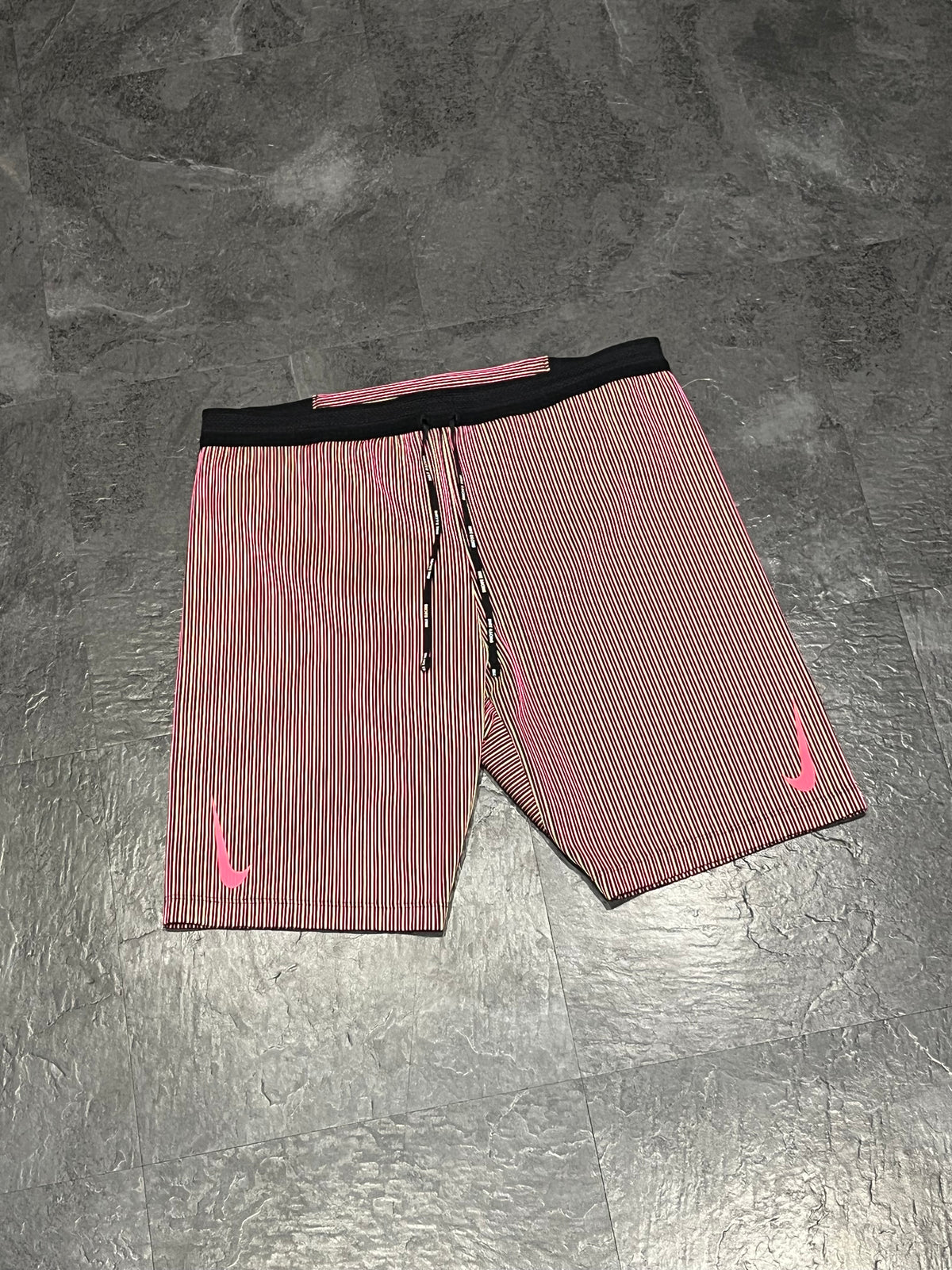 “Pink Rhubarb” Nike Men’s Dri Fit ADV Aeroswift Racing 1/2 Tights