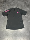 Black & Pink Adidas Men’s Adizero Heat.Dry Running T Shirt