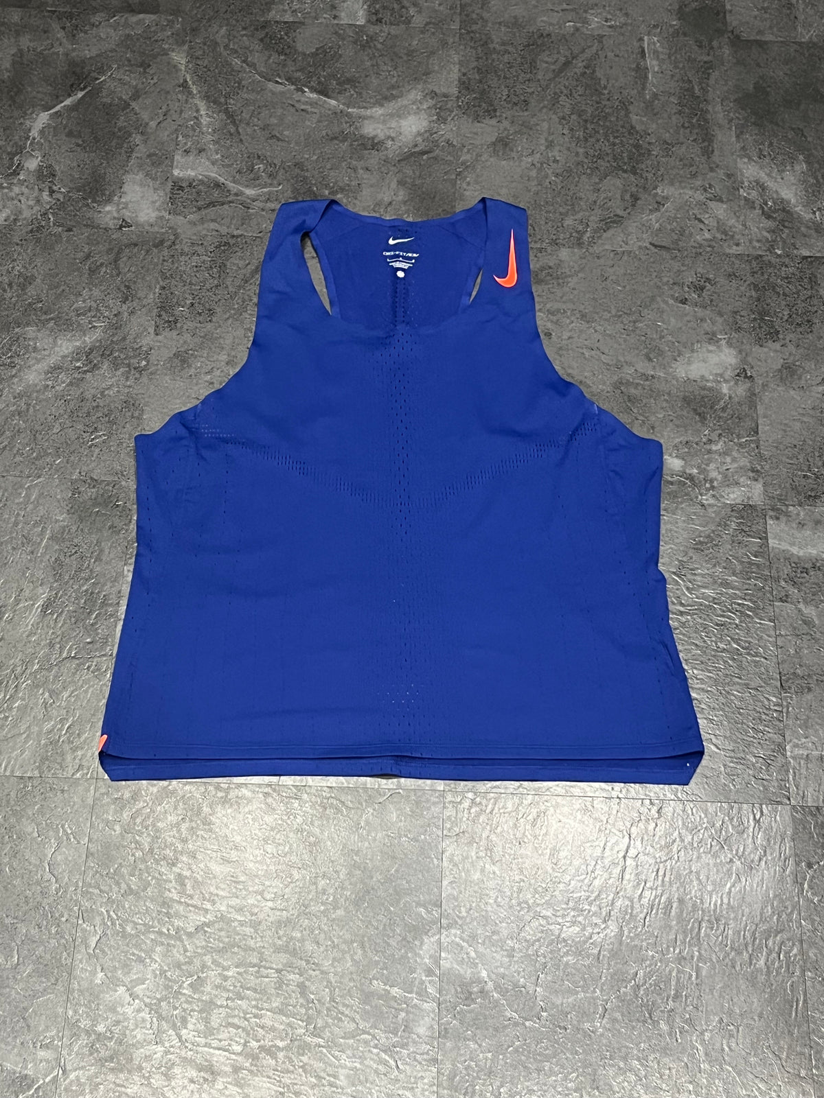 Blue/Orange Nike Men’s Dri Fit ADV Aeroswift Racing Singlet