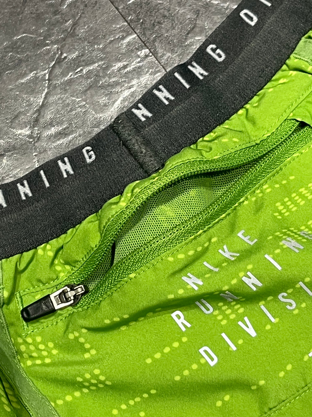 Green Nike Men’s Dri Fit Running Division 5” Brief Lined Running Shorts