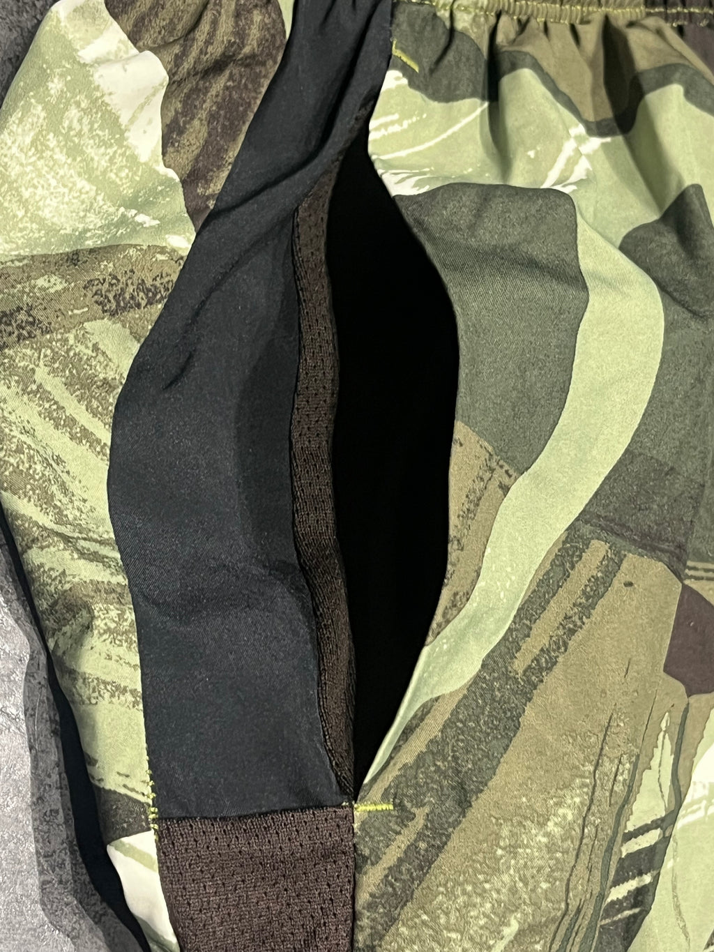 Green Camo Nike Men’s Dri Fit Challenger 7” Brief Lined Running Shorts