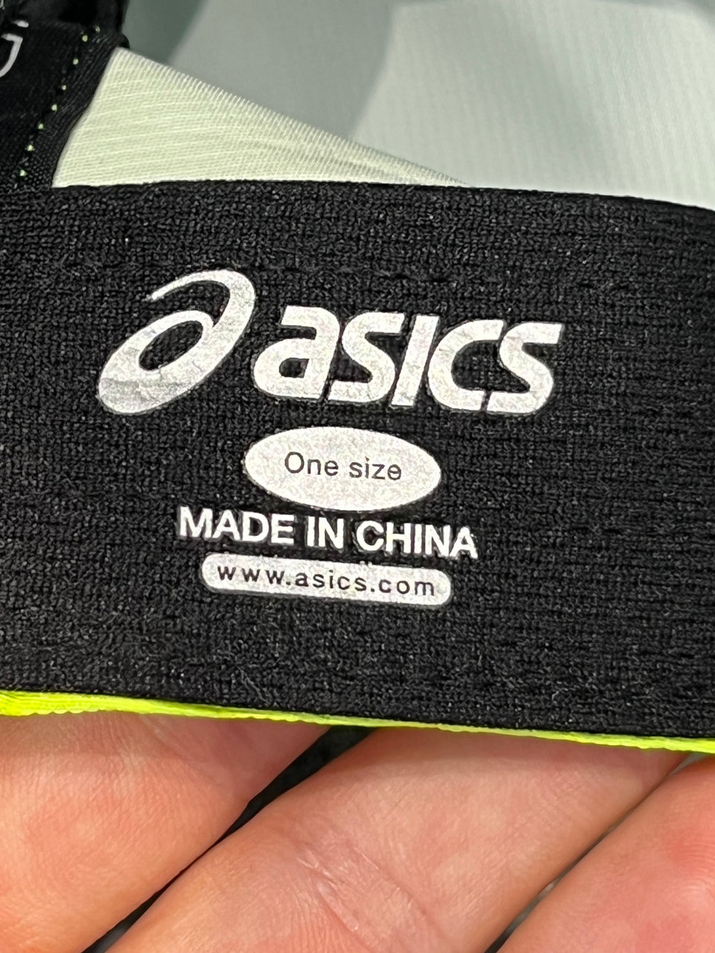 Light Green/Bright Yellow/Black Asics 5 Panel Running Cap - Unisex