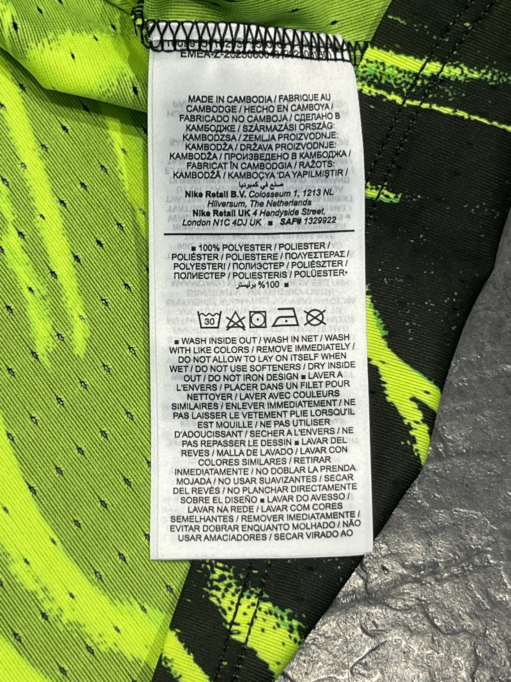 Black & Volt Green Nike Men’s Dri Fit ADV Aeroswift Racing Singlet
