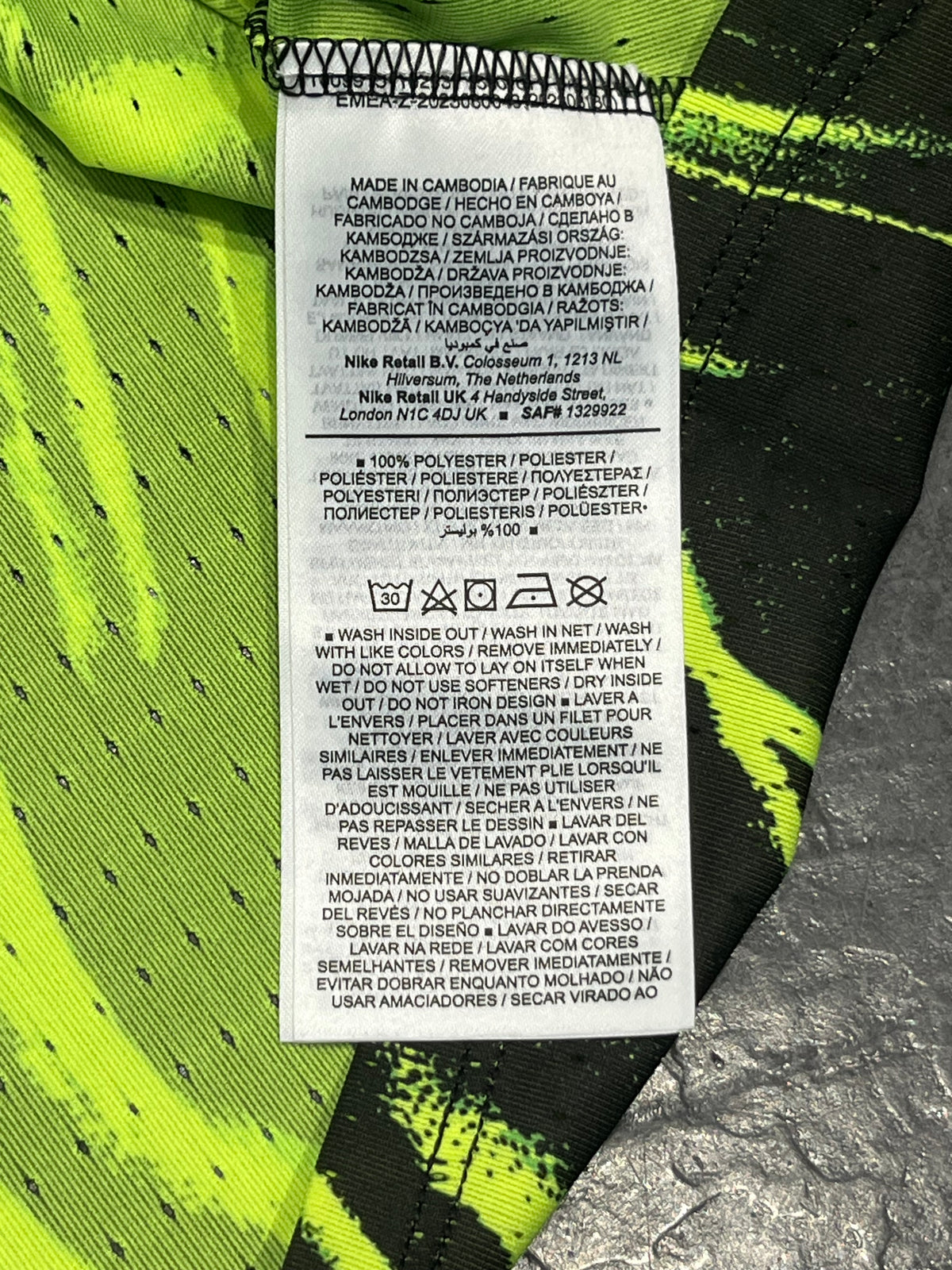 Black & Volt Green Nike Men’s Dri Fit ADV Aeroswift Racing Singlet