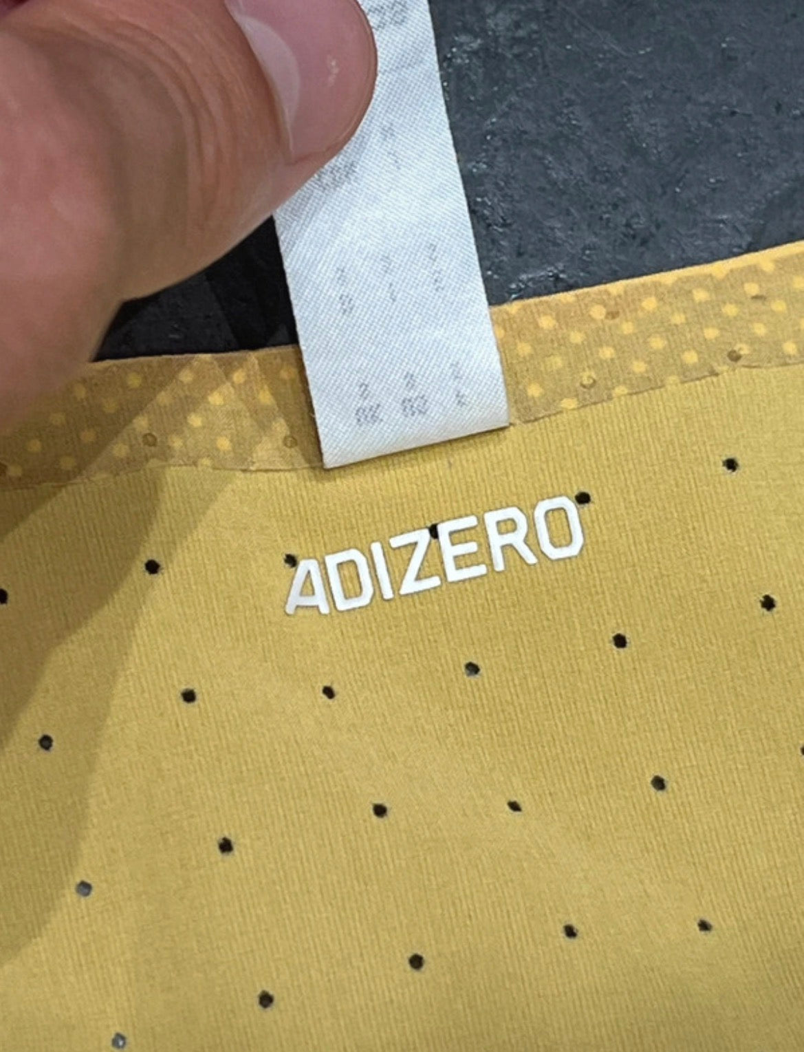 Yellow Adidas Adizero Men’s Racing Singlet