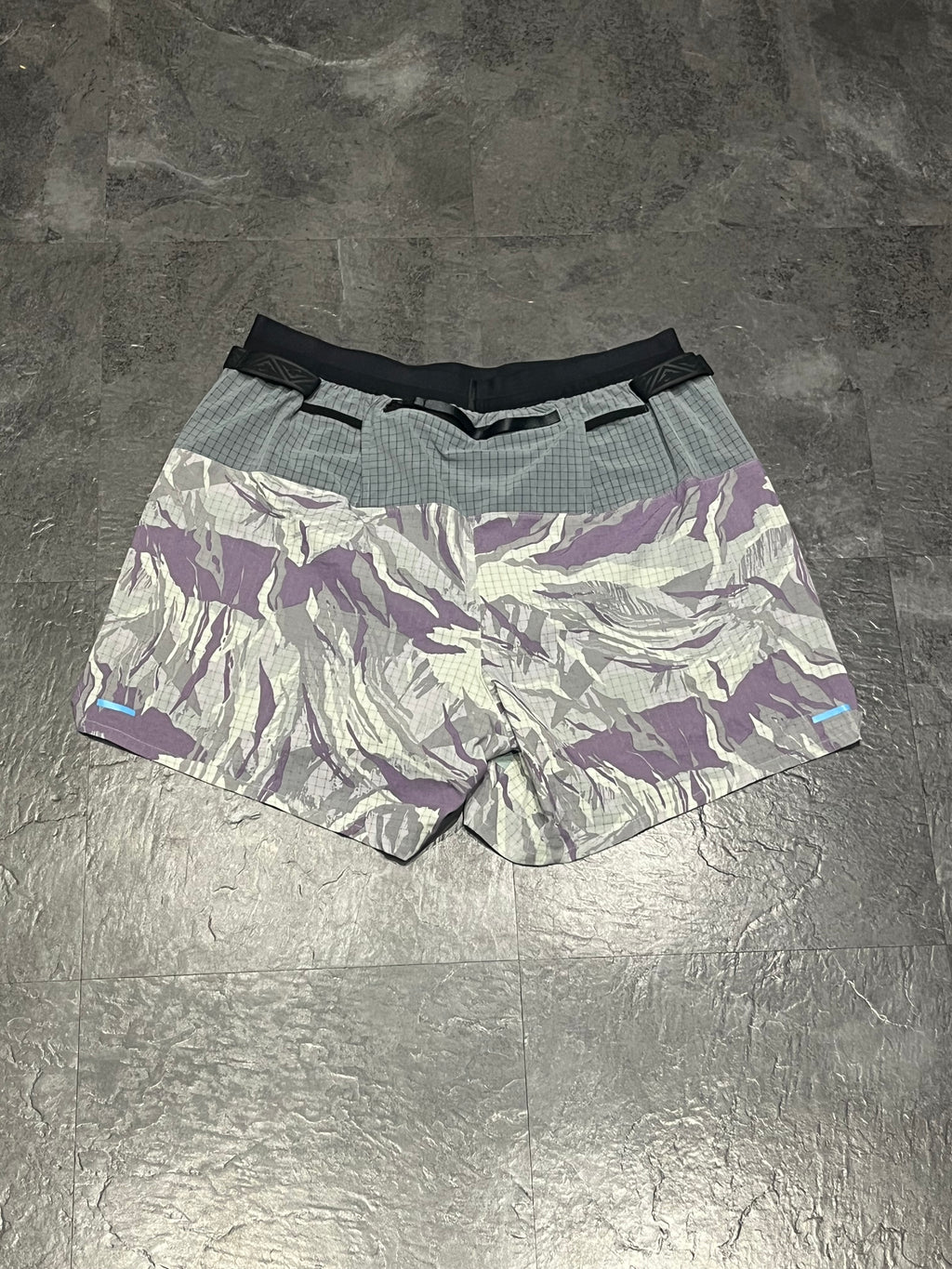 Light Blue Camo Nike Men’s Dri Fit Trail 5” Brief Lined Running Shorts