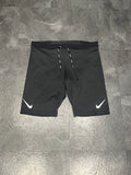 Black Nike Men’s Dri Fit ADV Aeroswift Racing 1/2 Tights