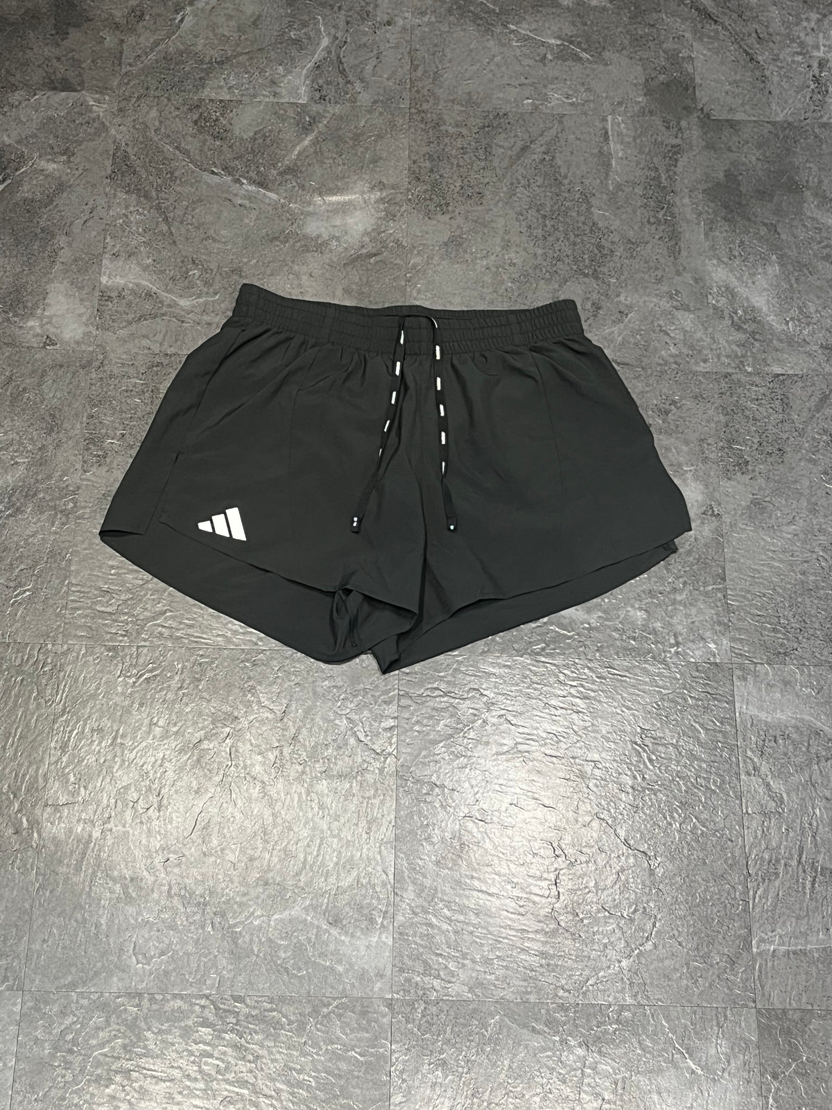 Black Adidas Men’s Adizero Aeroready 4” Brief Lined Running Shorts