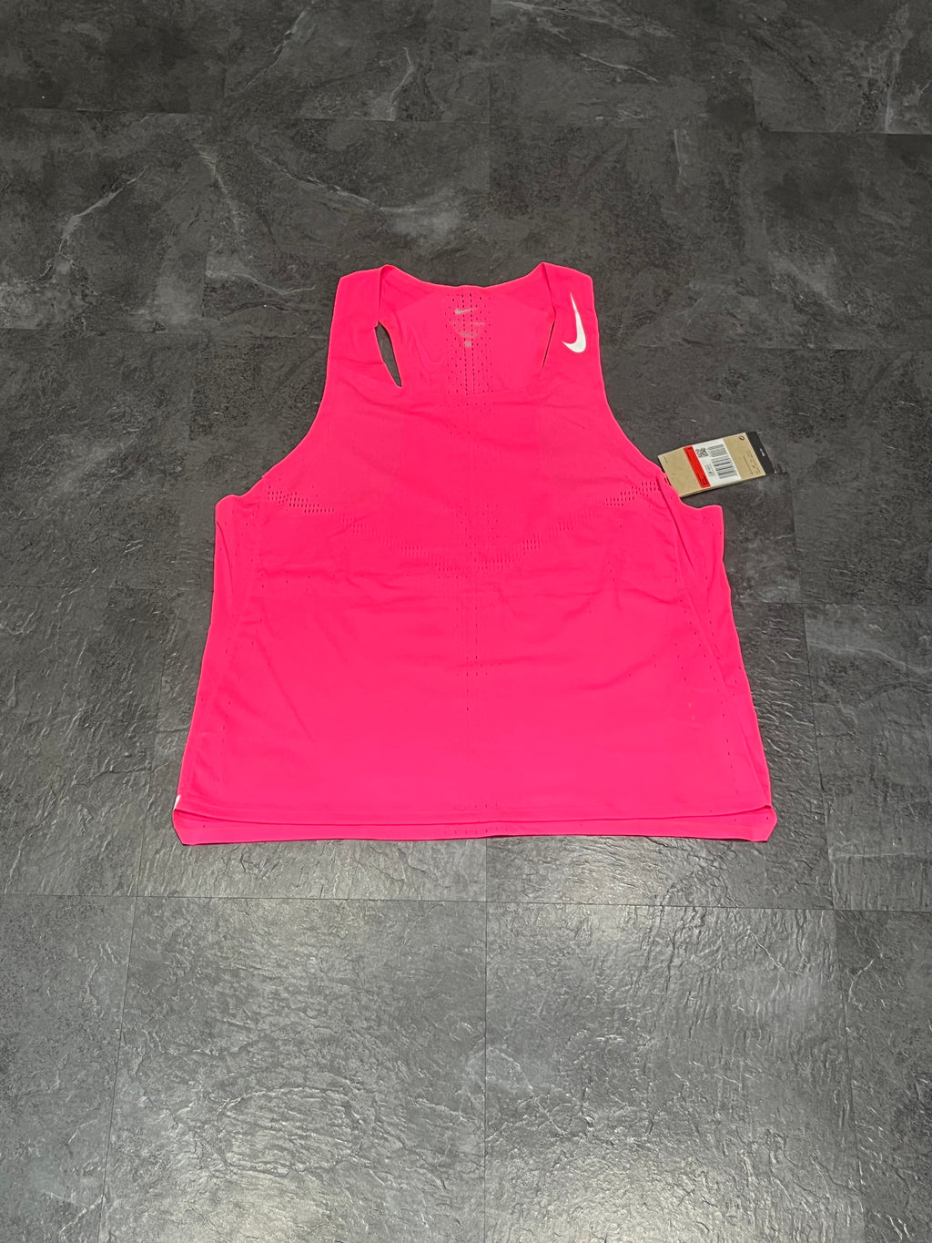 Pink & White Nike Men’s Dri Fit ADV AeroSwift Racing Singlet