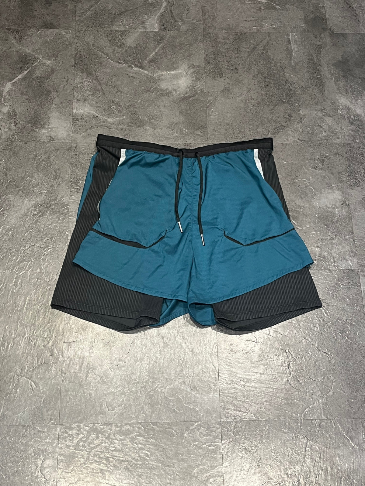 Blue/Black Nike Men’s Dri Fit Tech Pack 2in1 Hybrid Running Shorts