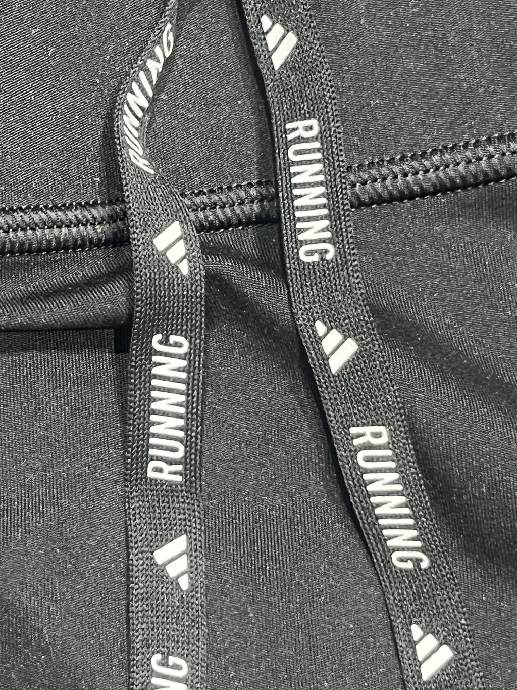 Black & White Adidas Men’s Aeroready “Own The Run” Racing 1/2 Tights