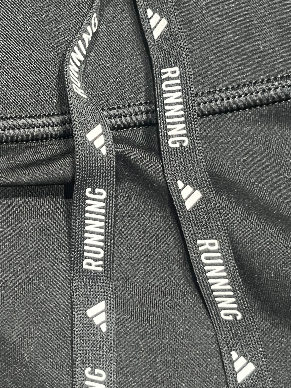 Black & White Adidas Men’s Aeroready “Own The Run” Racing 1/2 Tights
