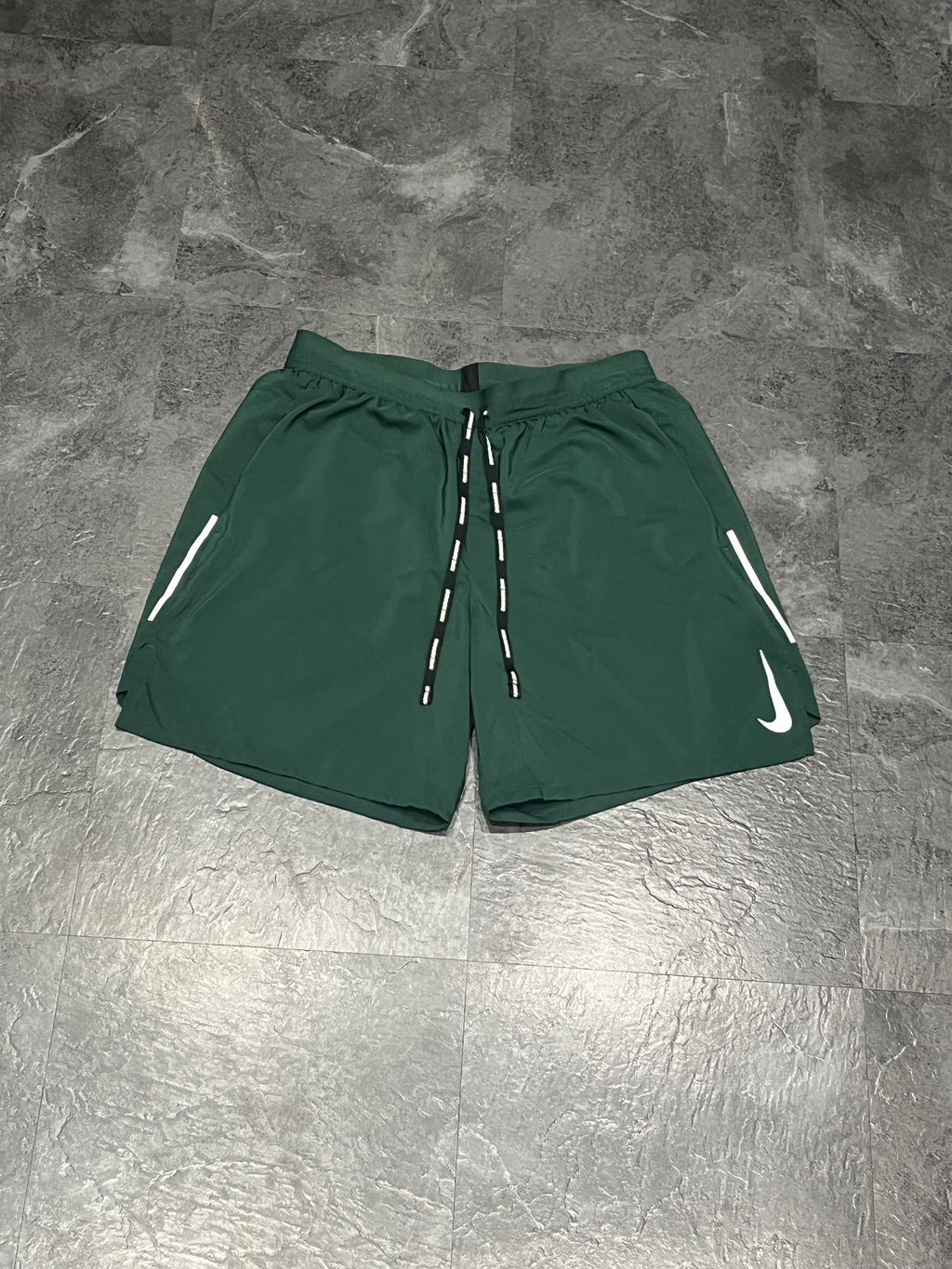 Green Nike Men’s Dri Fit Flex Stride 7” Brief Lined Running Shorts