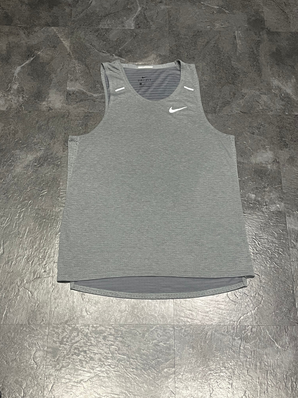 Grey Nike Men’s Dri Fit Rise 365 Miler Running Vest