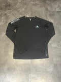 Black Adidas Adizero Men’s Aeroready Long Sleeve Running Top