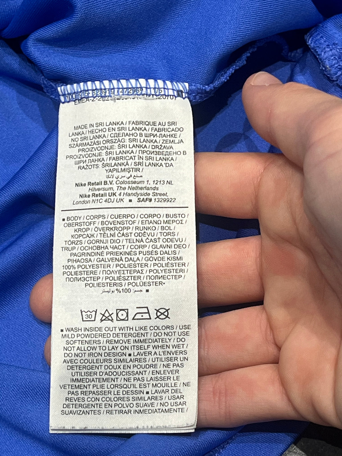 Blue Nike Men’s Dri Fit Running Division Singlet