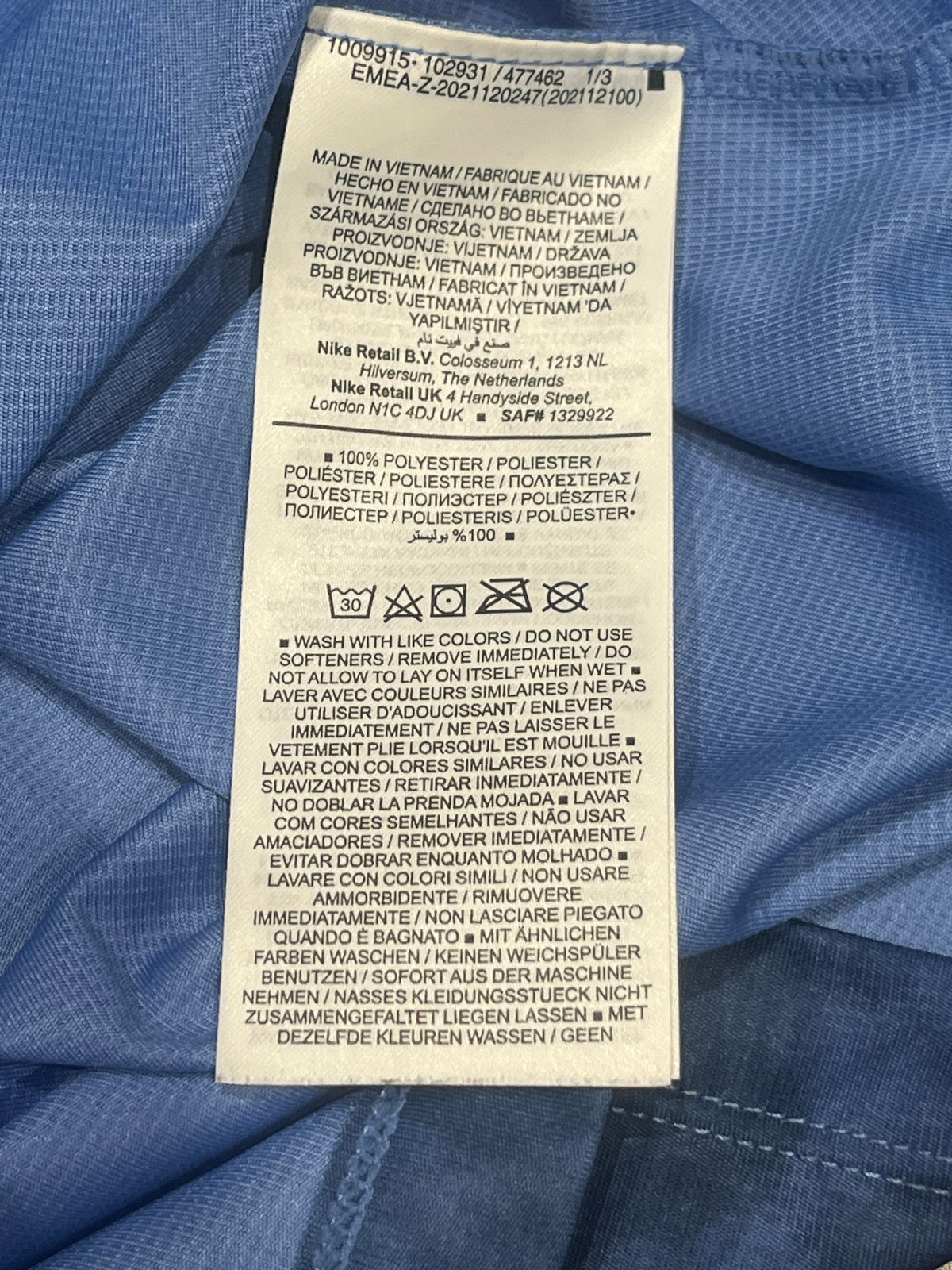 Blue Nike Men’s Dri Fit Running Division T Shirt