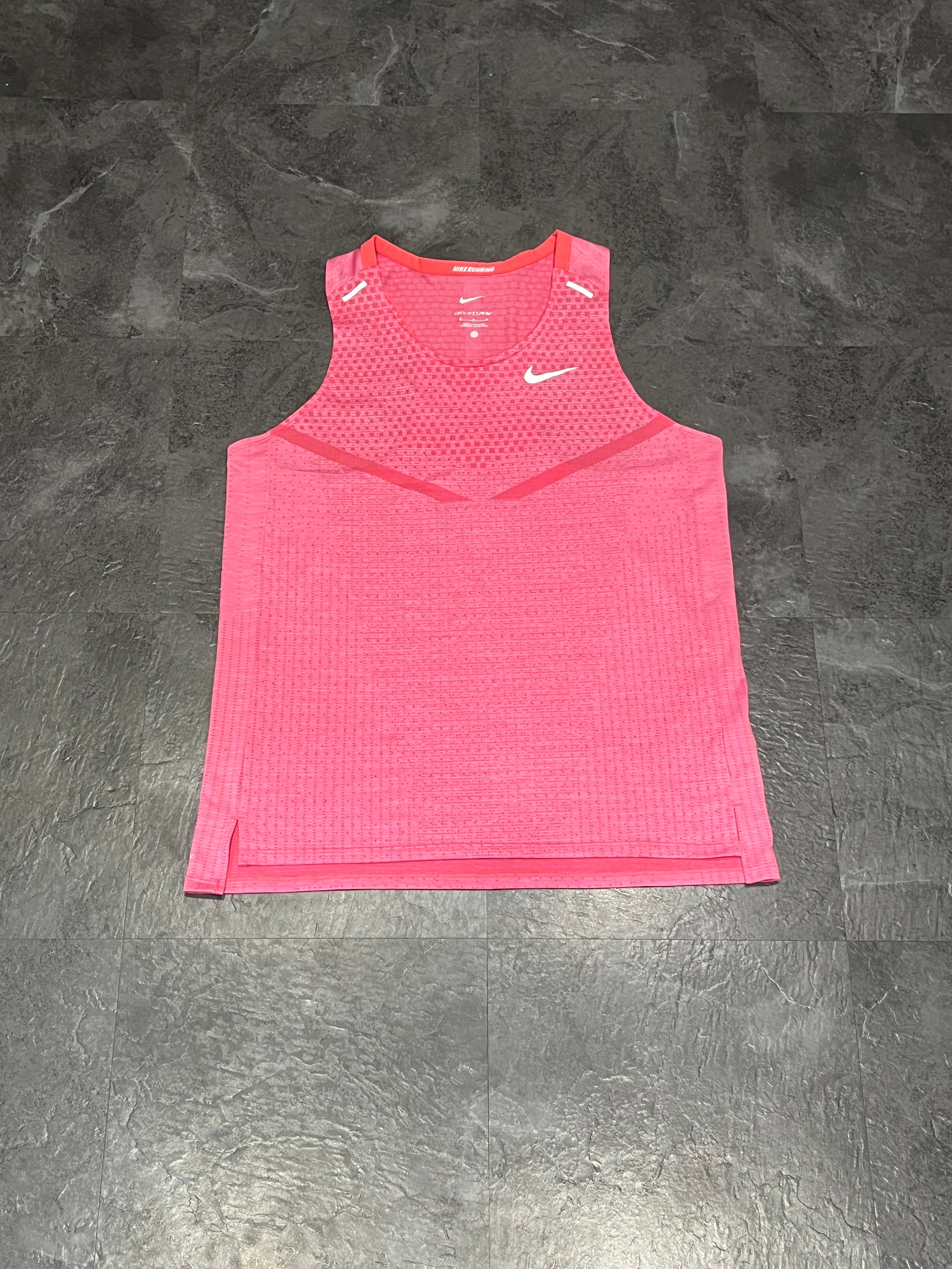 Pink Nike Men’s Dri Fit ADV Running Singlet
