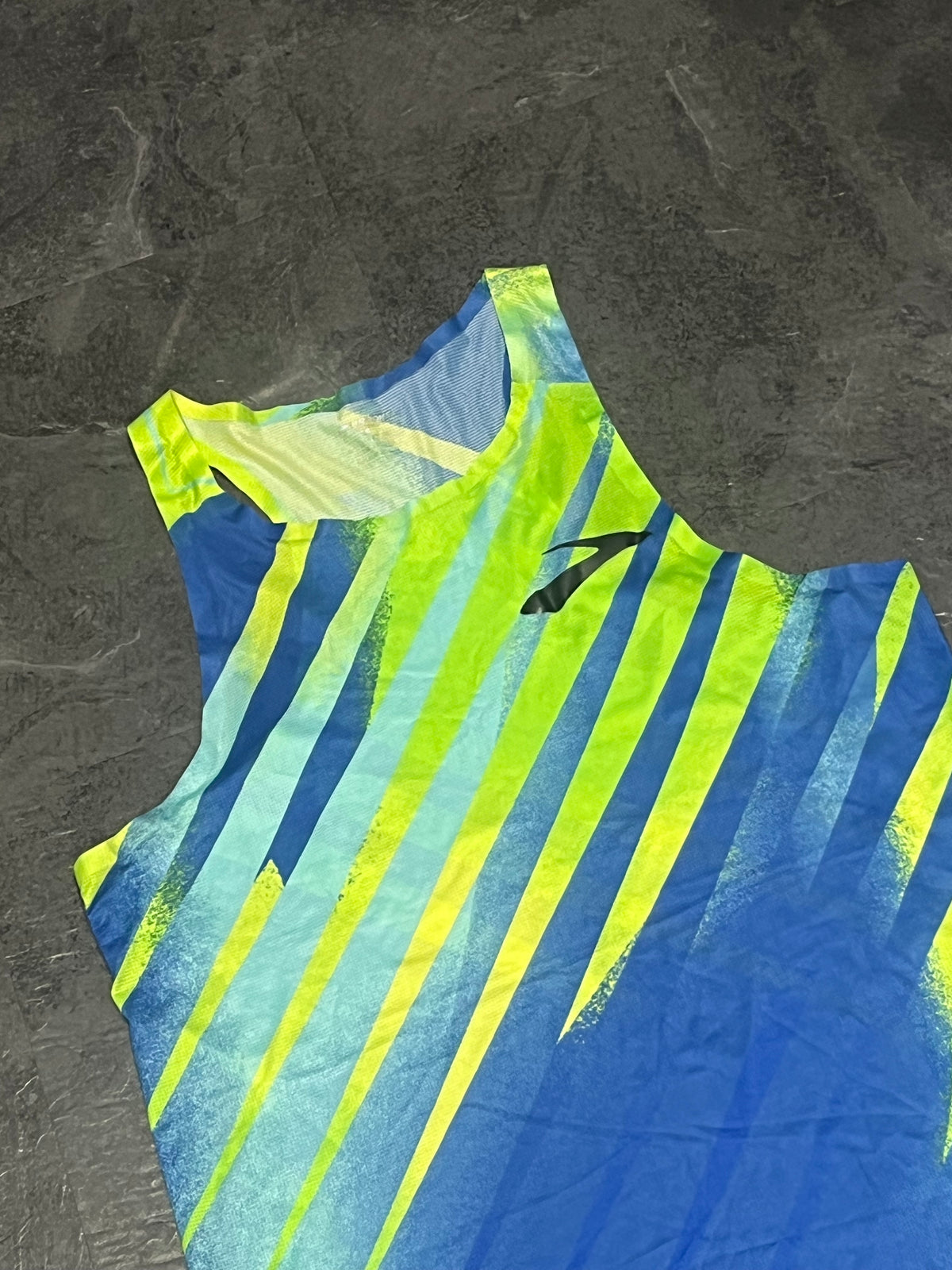 Green & Blue Brooks Men’s Pro Elite Racing Singlet