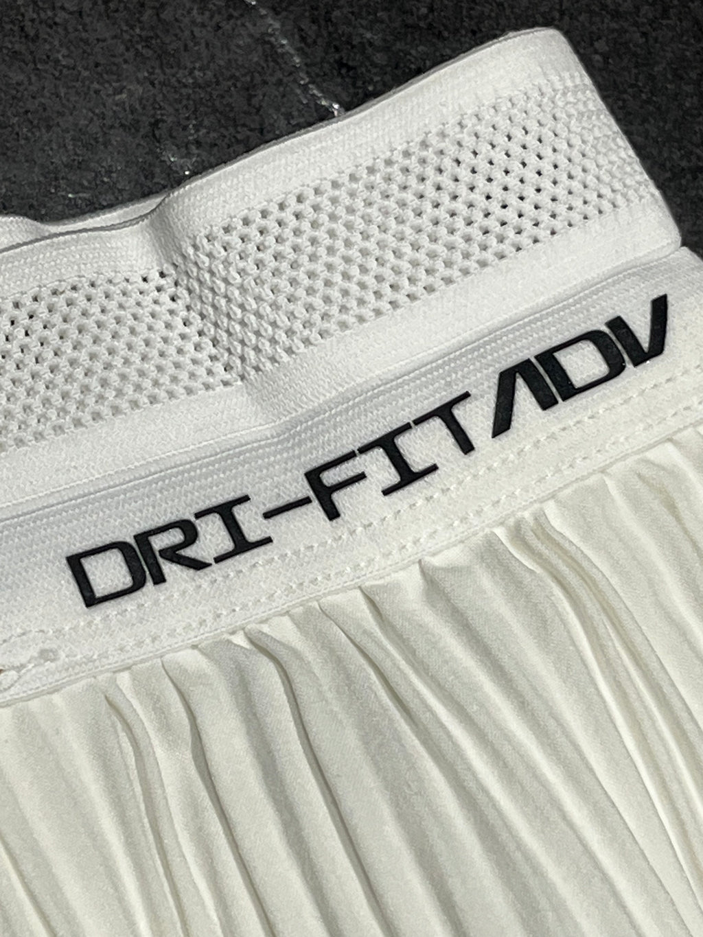 White Nike Women’s Dri Fit ADV AeroSwift Racing Split Shorts