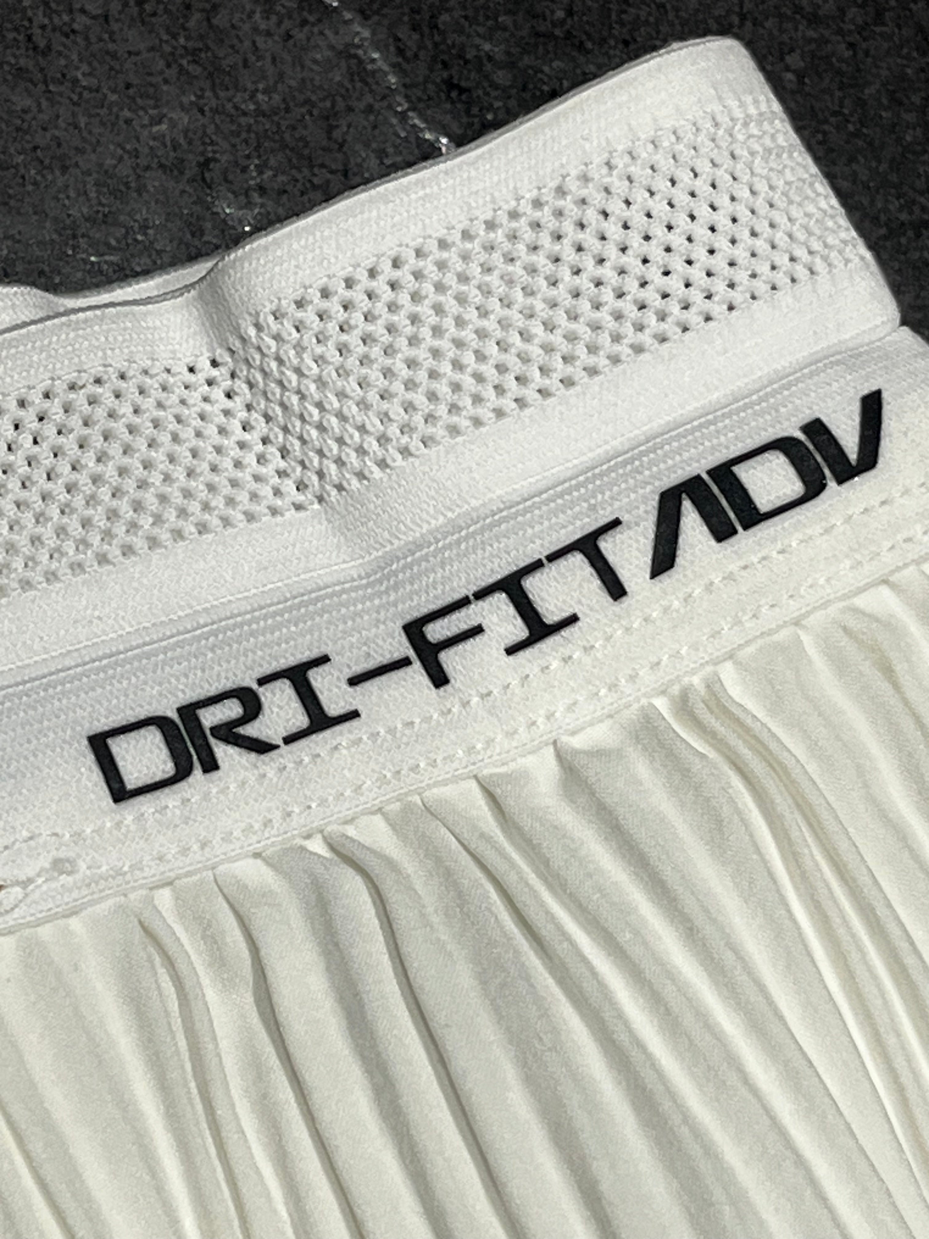 White Nike Women’s Dri Fit ADV AeroSwift Racing Split Shorts