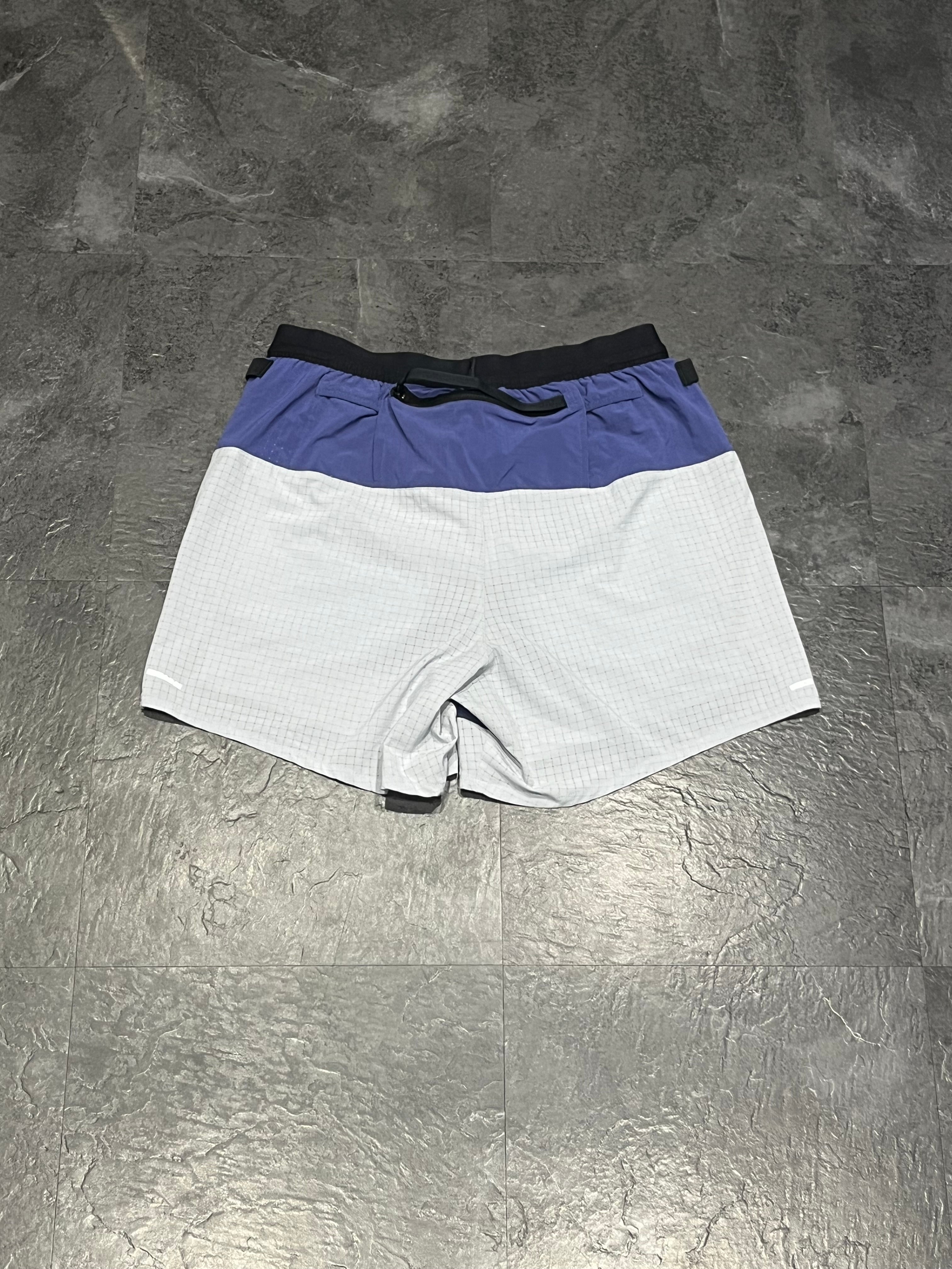 Blue & White Nike Men’s Dri Fit Trail 5” Running Shorts