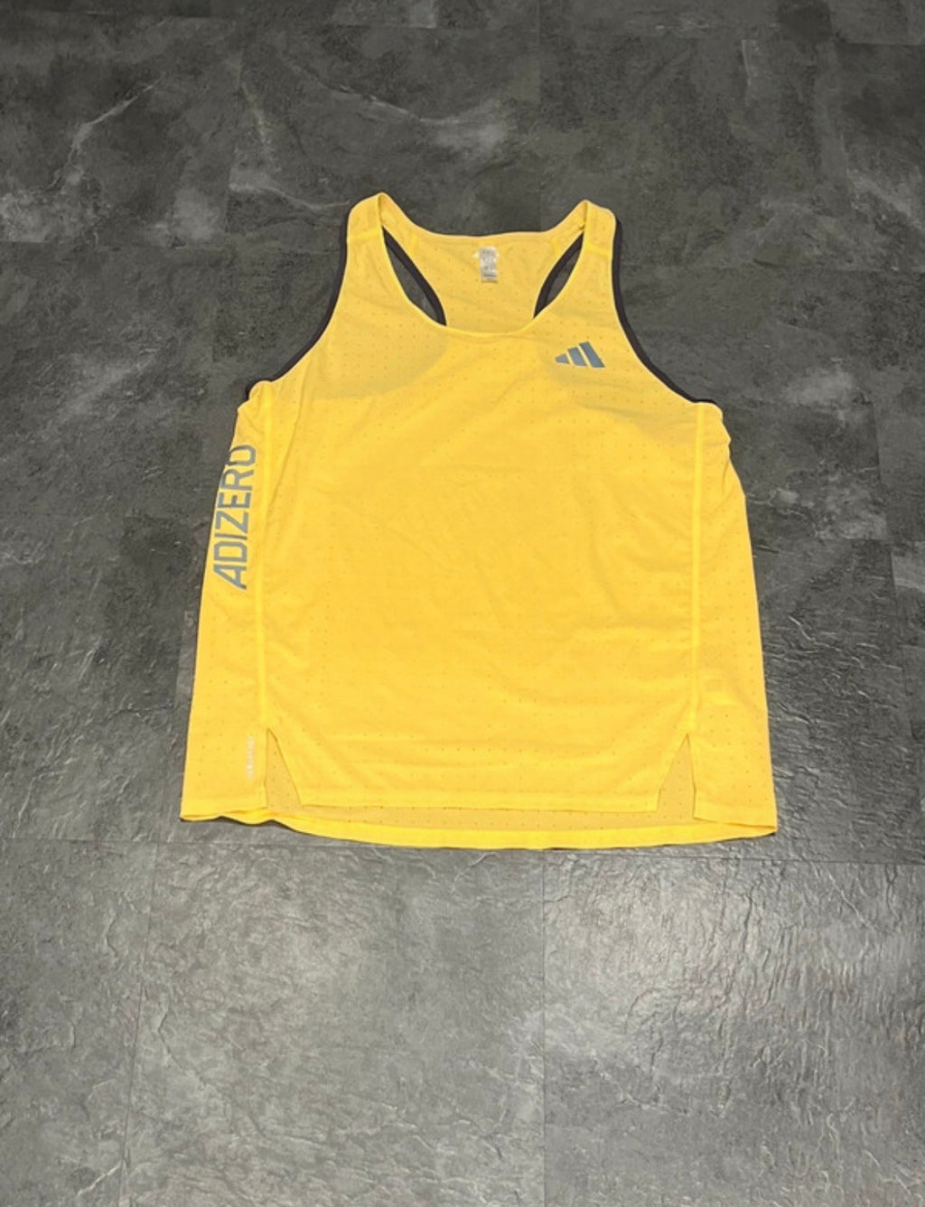 Yellow Adidas Adizero Men’s Racing Singlet