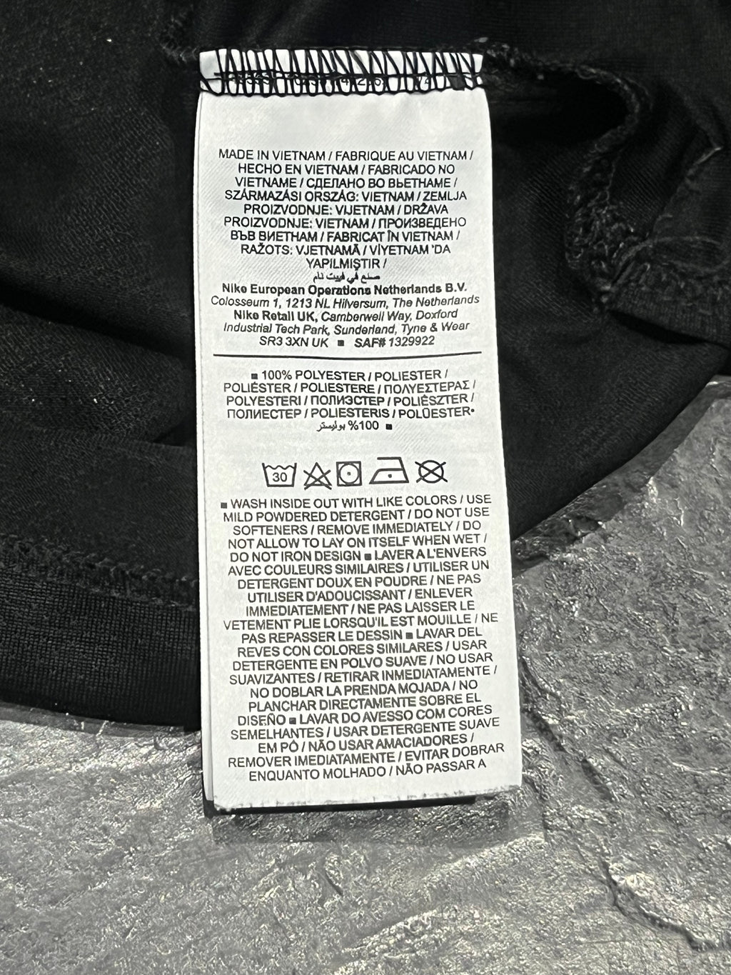 Black Nike Men’s Dri Fit Miler Running Vest