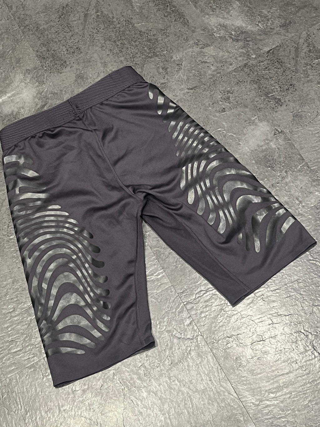 Purple Adidas Adizero Men’s Promo Pro Elite Rheon 1/2 Tights