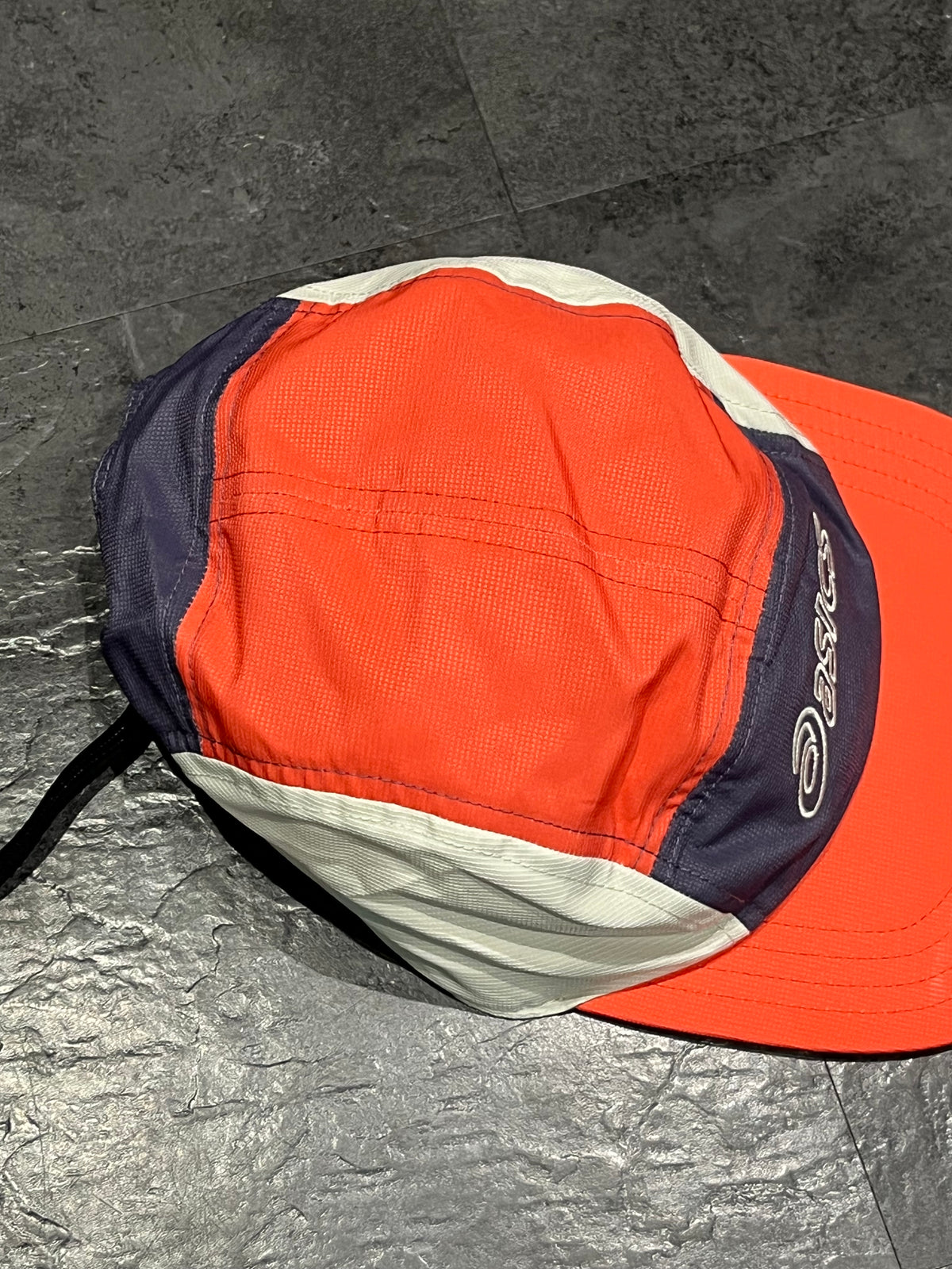 Coral Reef/Birch/Purple Asics 5 Panel Unisex Running Cap