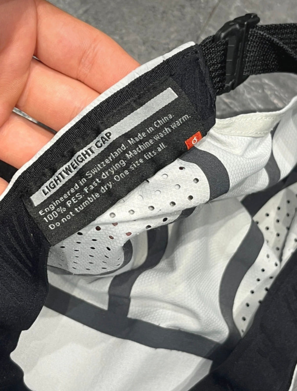 Light Grey On Running Lightweight Running Cap