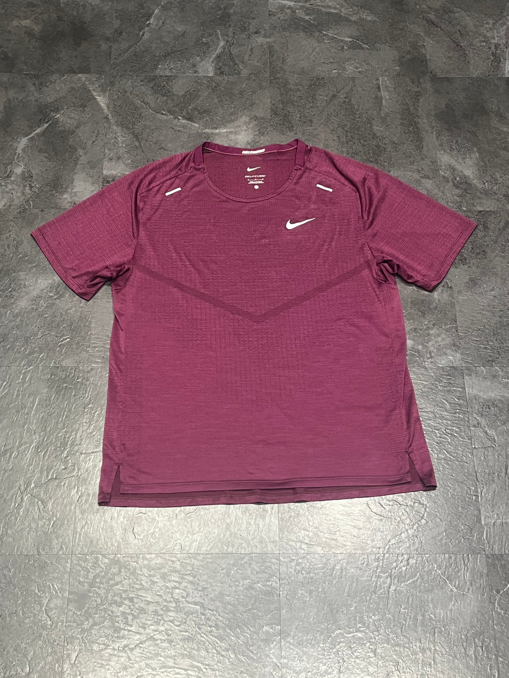 Plum Nike Men’s Dri Fit ADV Running T Shirt