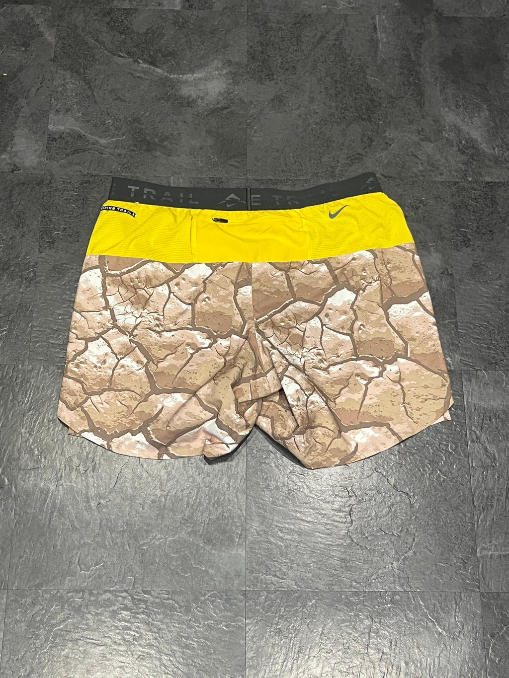 “Cracked Earth” Nike Men’s Dri Fit Trail 7” Brief Lined Running Shorts