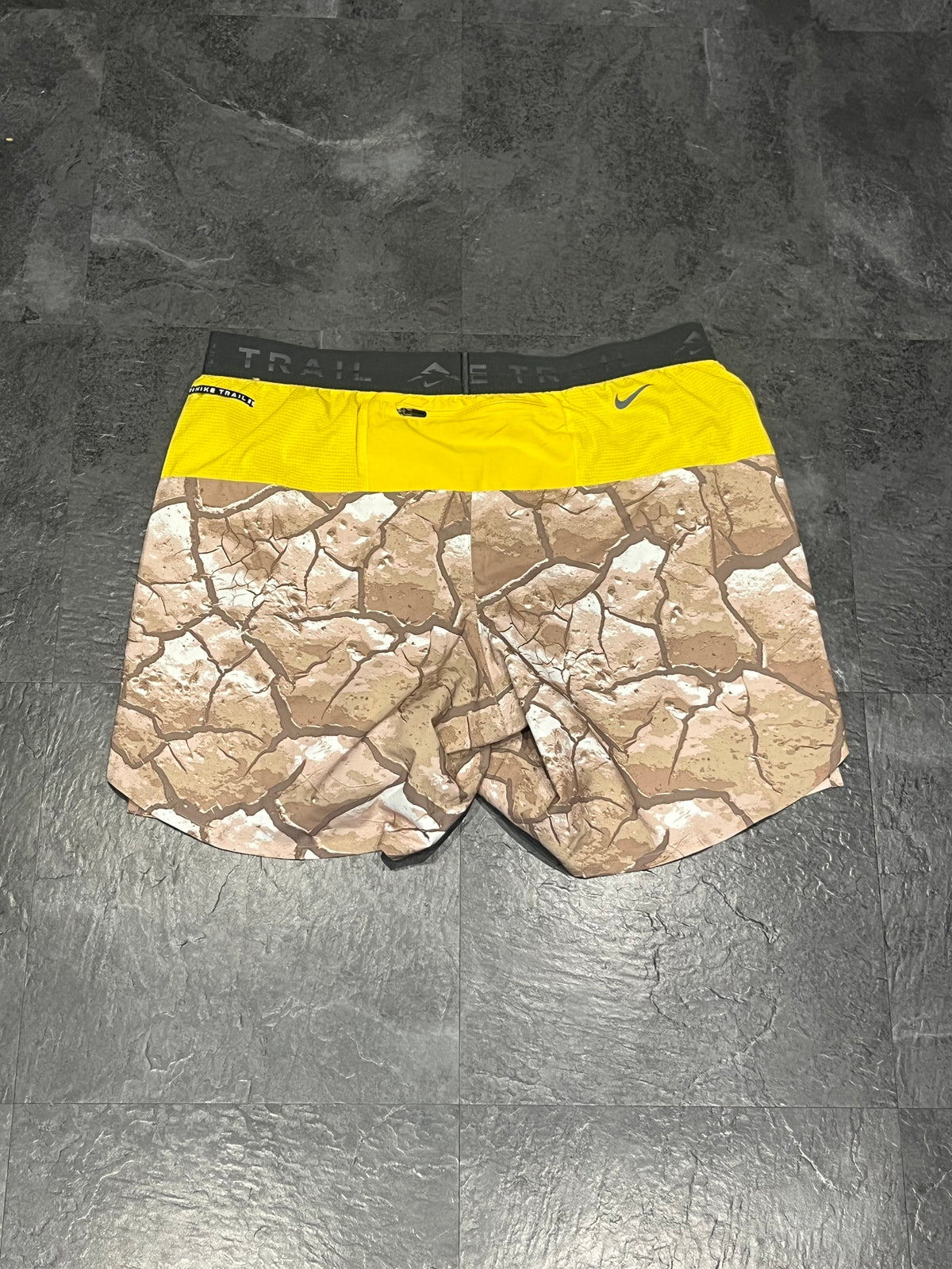 “Cracked Earth” Nike Men’s Dri Fit Trail 7” Brief Lined Running Shorts
