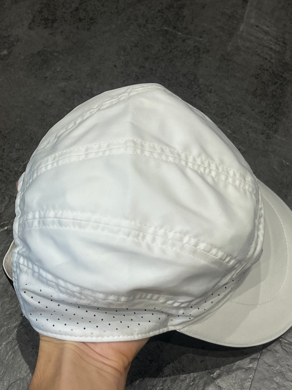 White Nike Dri Fit ADV Fly Running Cap