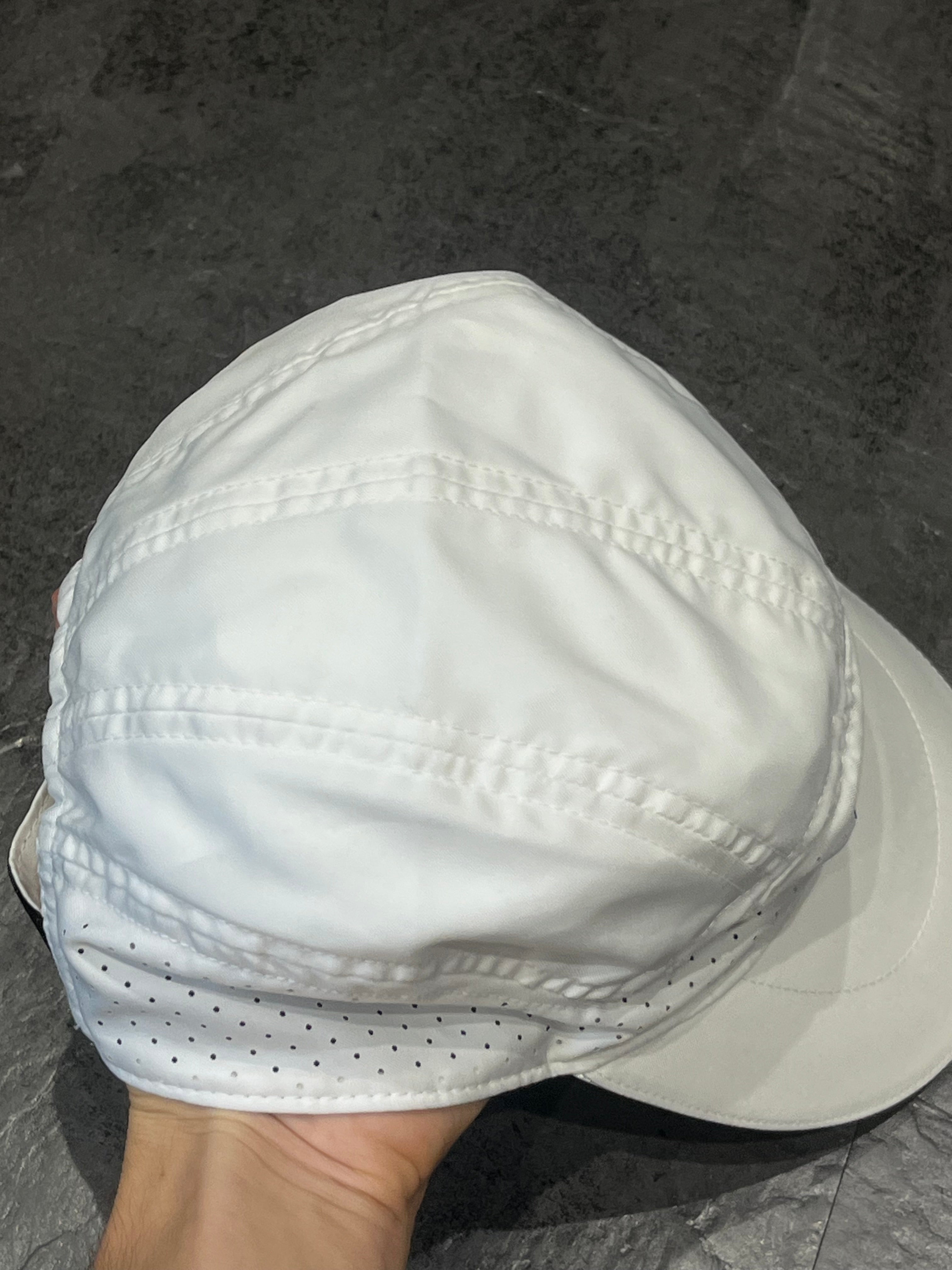 White Nike Dri Fit ADV Fly Running Cap