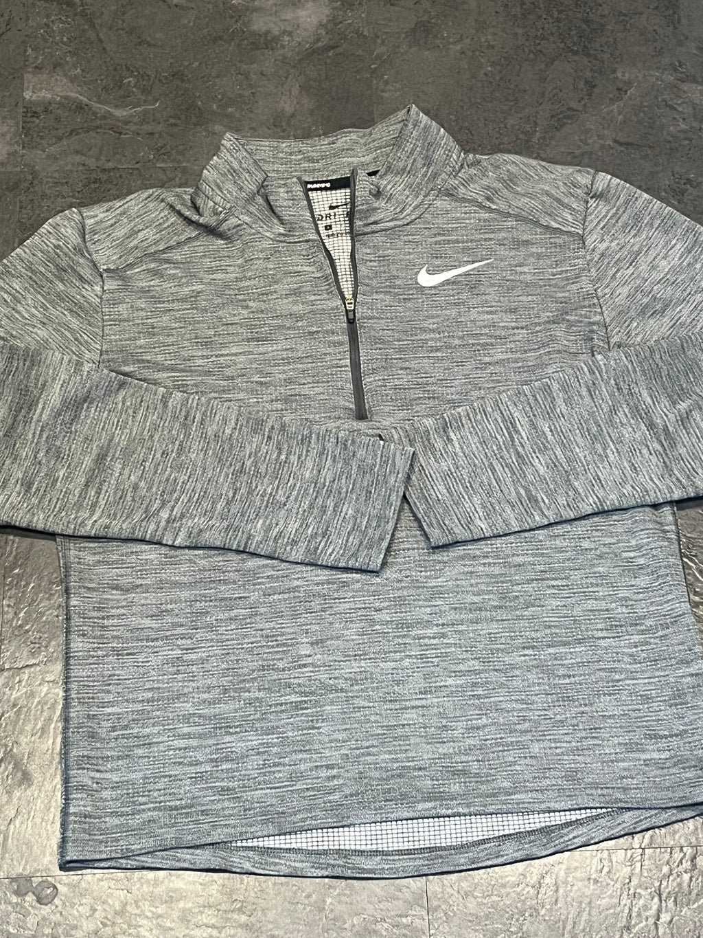 Grey Nike Men’s Dri Fit Pacer 1/2 Zip Top