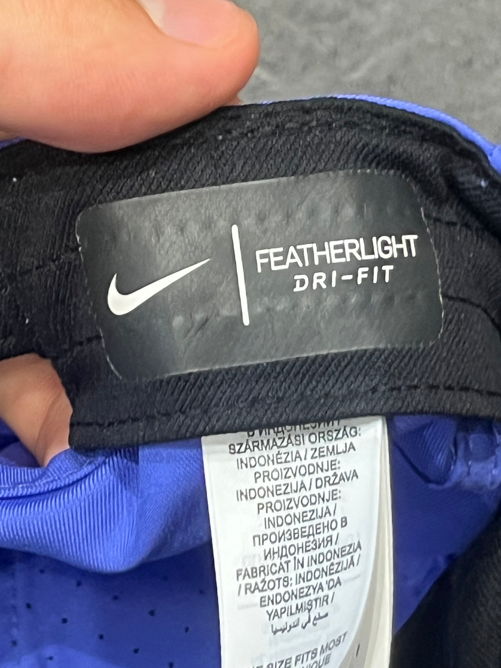 Vivid Blue Nike Dri Fit Featherlight Running Cap