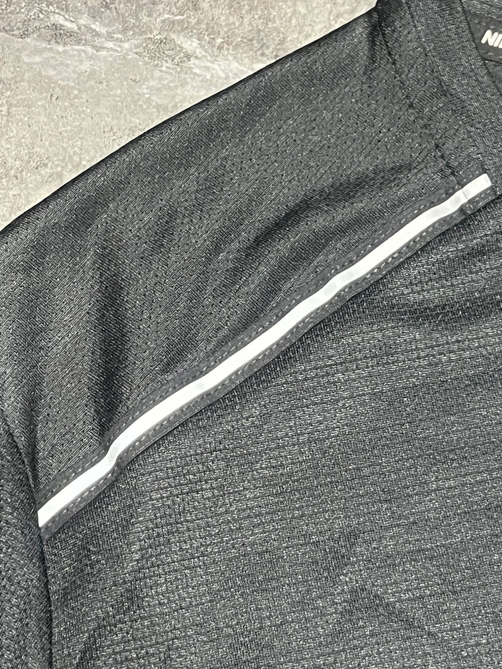 Black Nike Men’s Dri Fit Miler Long Sleeve Running Top
