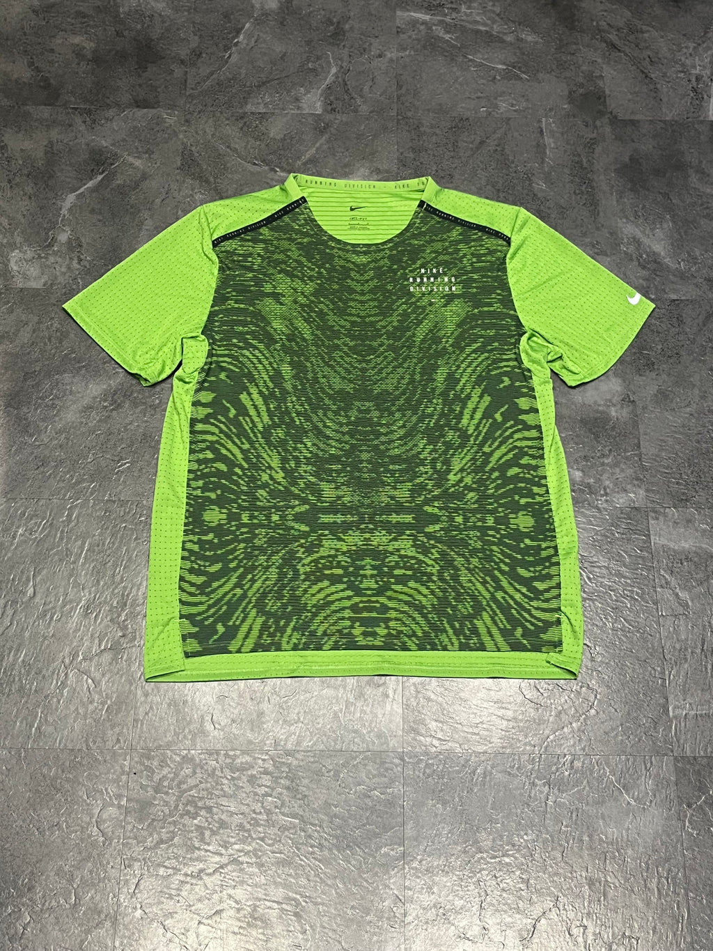 Green Nike Men’s Dri Fit Rise 365 Running Division T Shirt