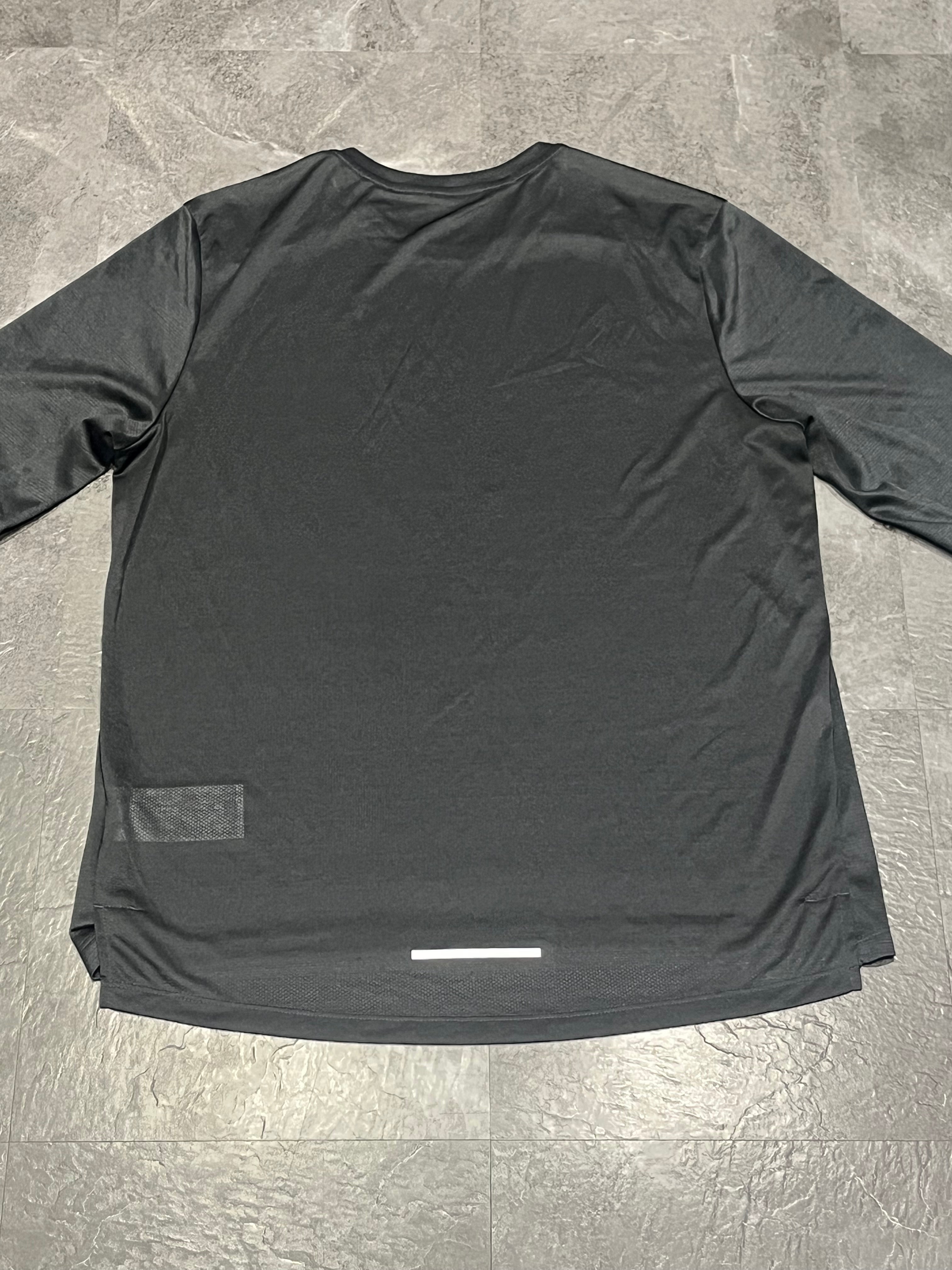 Black Nike Men’s Dri Fit Miler Long Sleeve Running Top