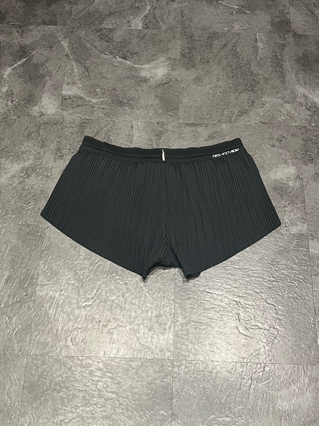 Black Nike Women’s Dri Fit ADV Aeroswift 3” Racing Split Shorts