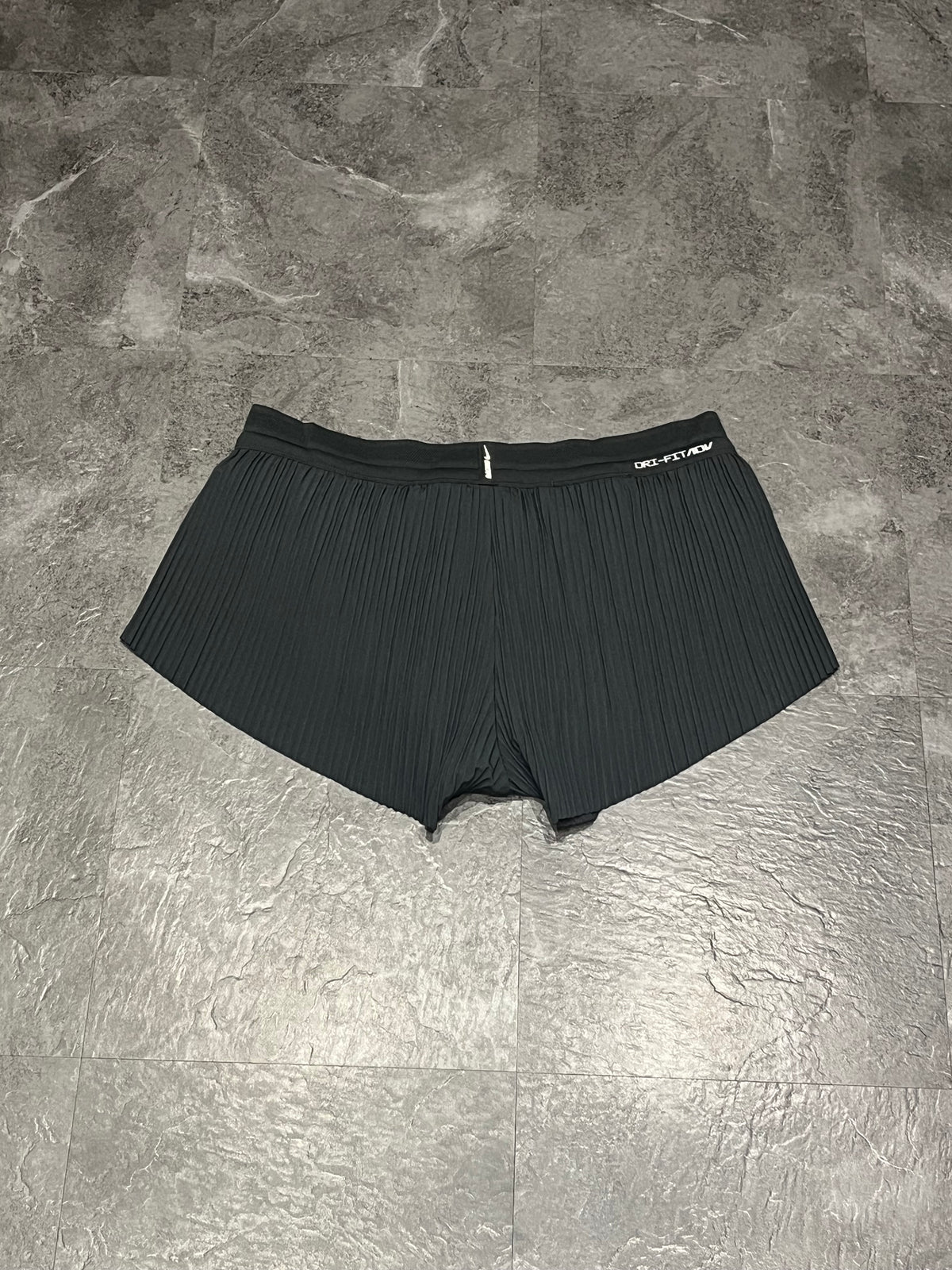 Black Nike Women’s Dri Fit ADV Aeroswift 3” Racing Split Shorts