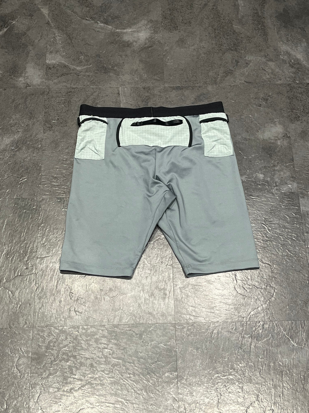 Grey Nike Mens Dri Fit Trail Running 1/2 Tights
