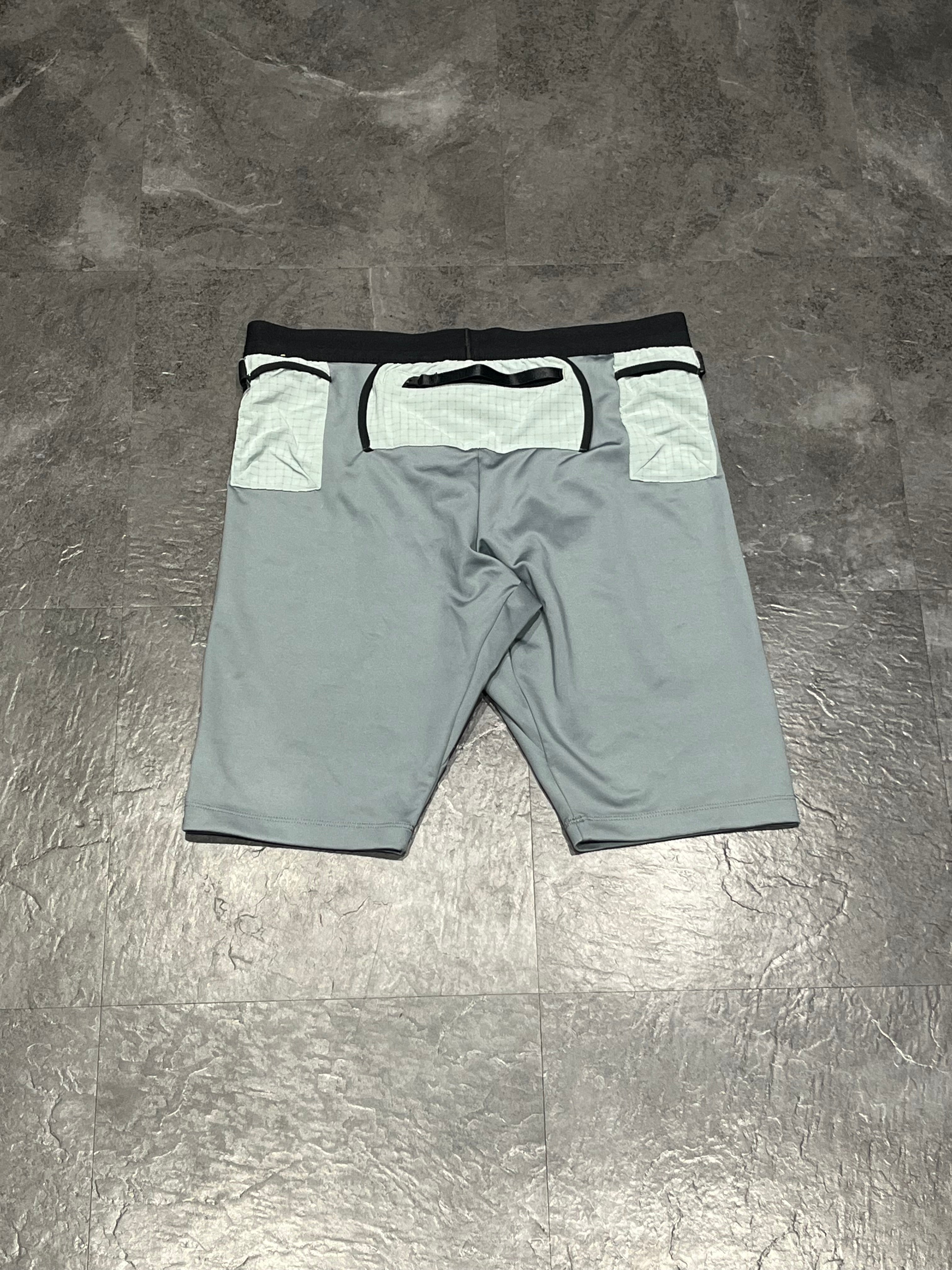 Grey Nike Mens Dri Fit Trail Running 1/2 Tights