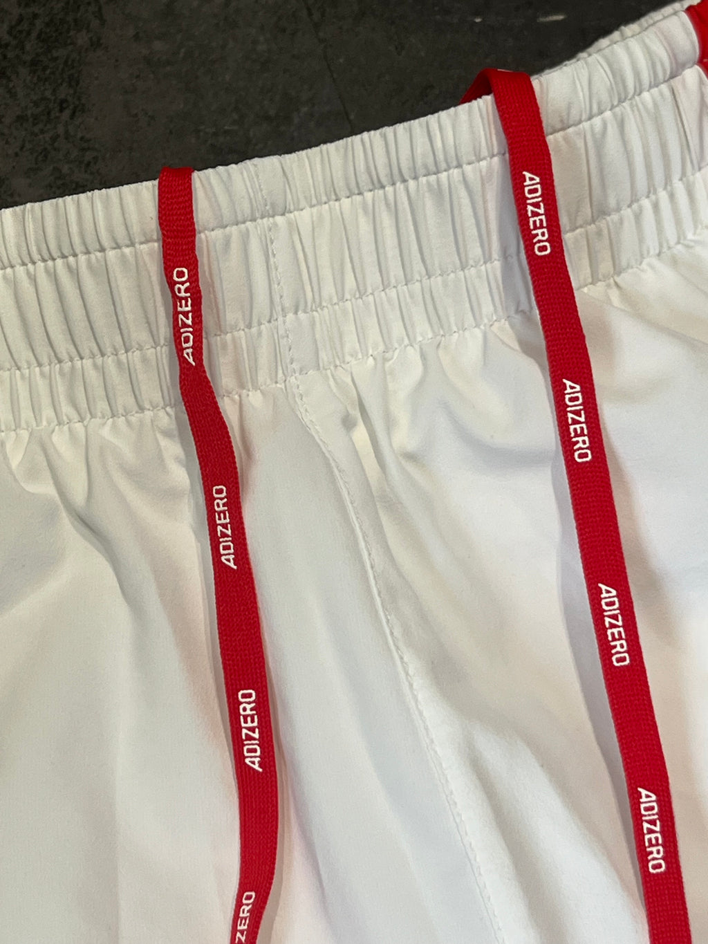 White Adidas Adizero Men’s Racing 2” Split Shorts