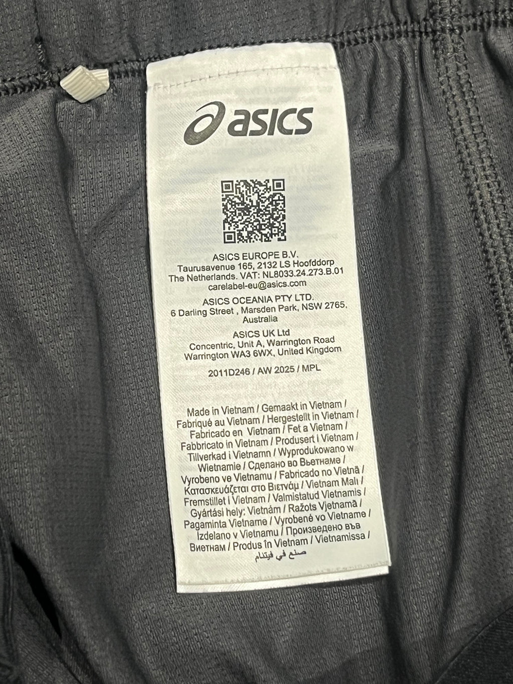 Black & Grey Asics Men’s  Actibreeze Road 5” 2IN1 Running Shorts